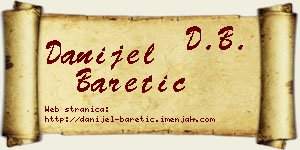 Danijel Baretić vizit kartica